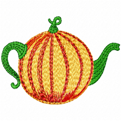 Teapots Embroidery Design 6 Teapots Embroidery Design 6